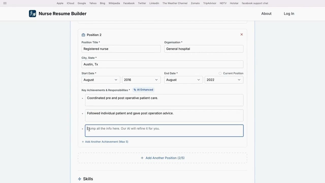 Nurse Resume Builder Demo Video Thumbnail